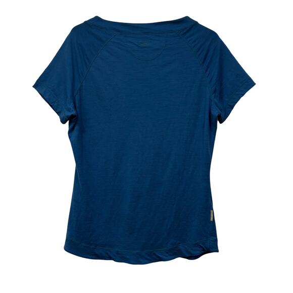 Icebreaker Superfine Ultralite Pure Marino Wool Womens Short Sleeve Shirt Large - Picture 6 of 8